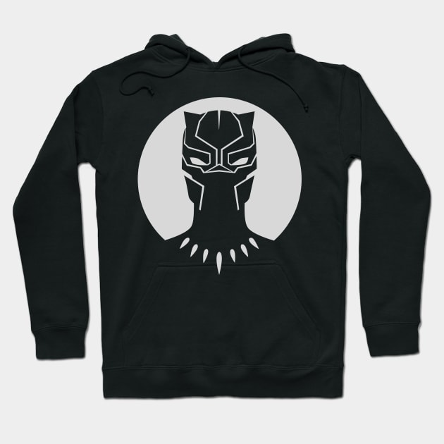 Black Panther minimal Hoodie by Nykos